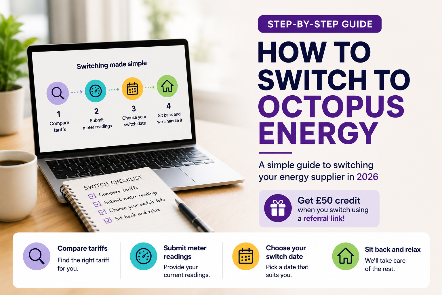 How to switch to Octopus Energy step-by-step guide